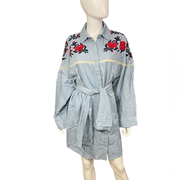 Tunic Bella Blue Floral Printed Flare
Long Sleeve Top Dress
New - Picture 3 of 8